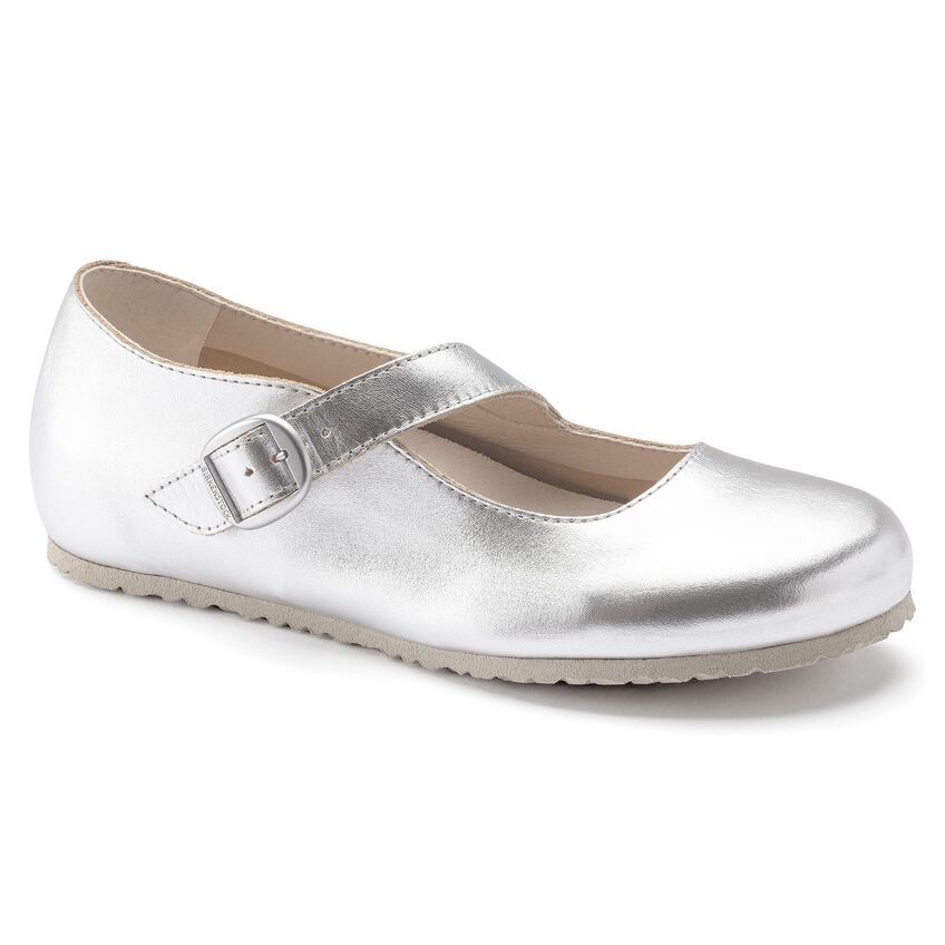 Birkenstock Tracy Silver Leather