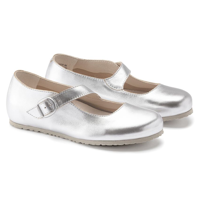 Birkenstock Tracy Silver Leather