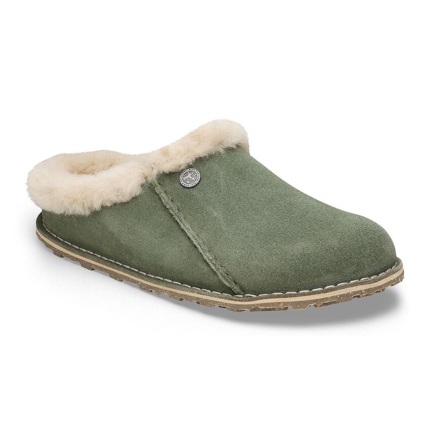 Birkenstock Zermatt Premium Sage Suede slip on clog