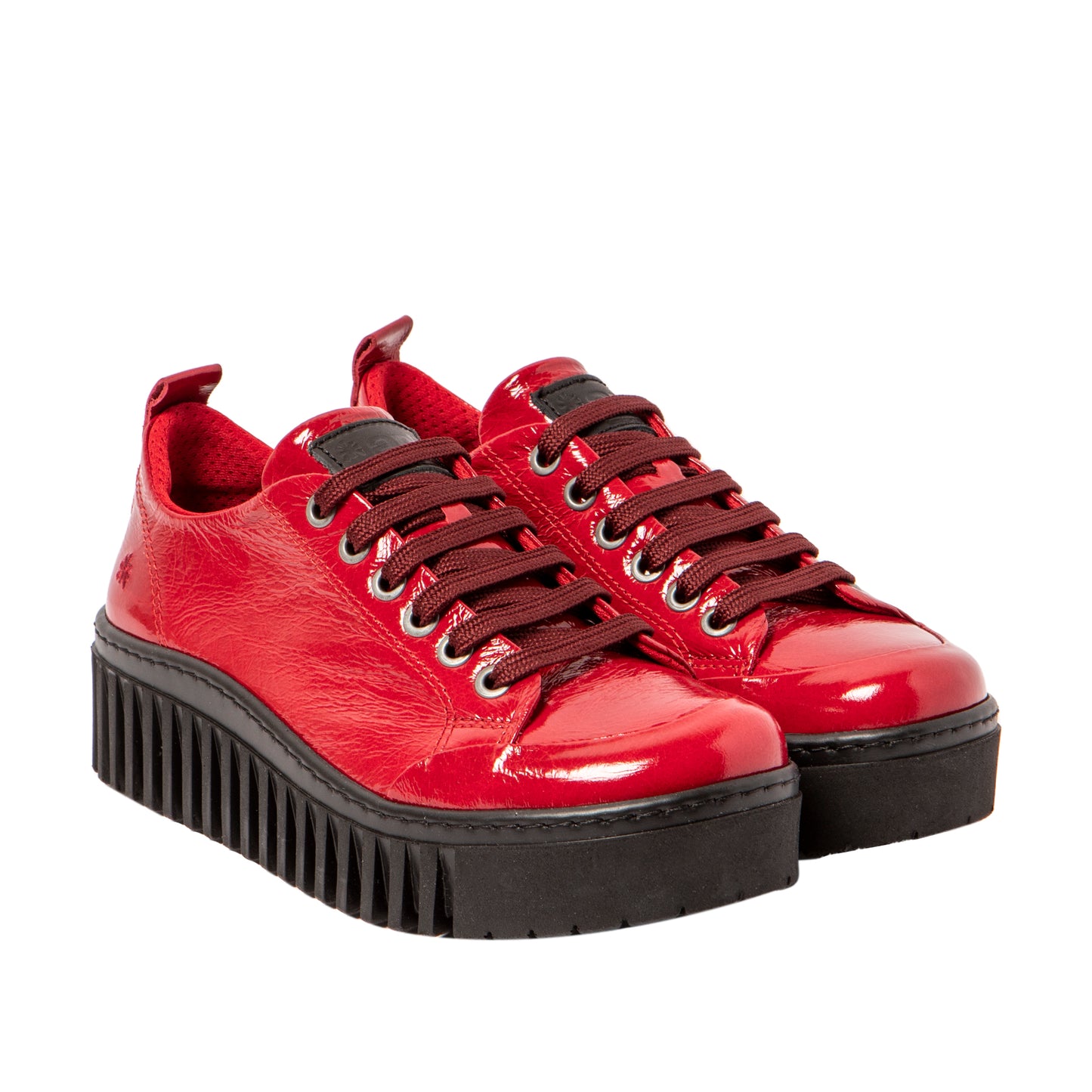 Art 1535 Red Patent Leather Lace Up Shoes