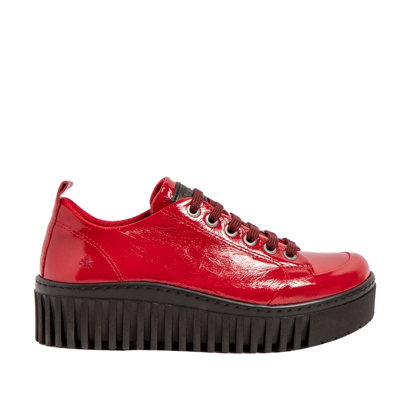 Art 1535 Red Patent Leather Lace Up Shoes