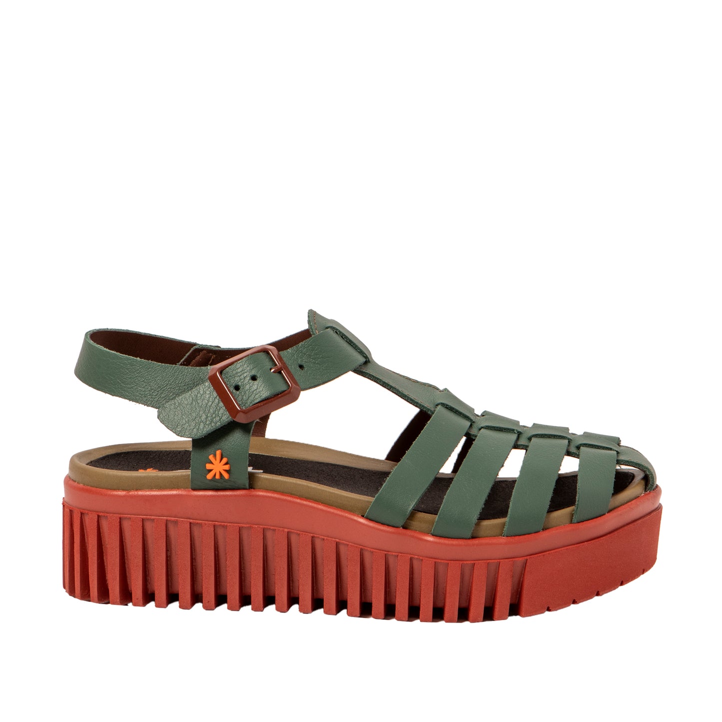 Art 1575 nappa foliage sandal