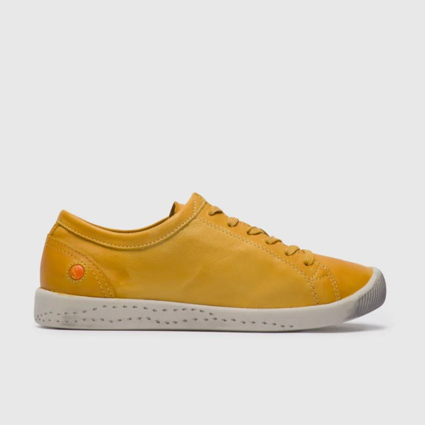 Softinos ISLA washed leather in Yellow