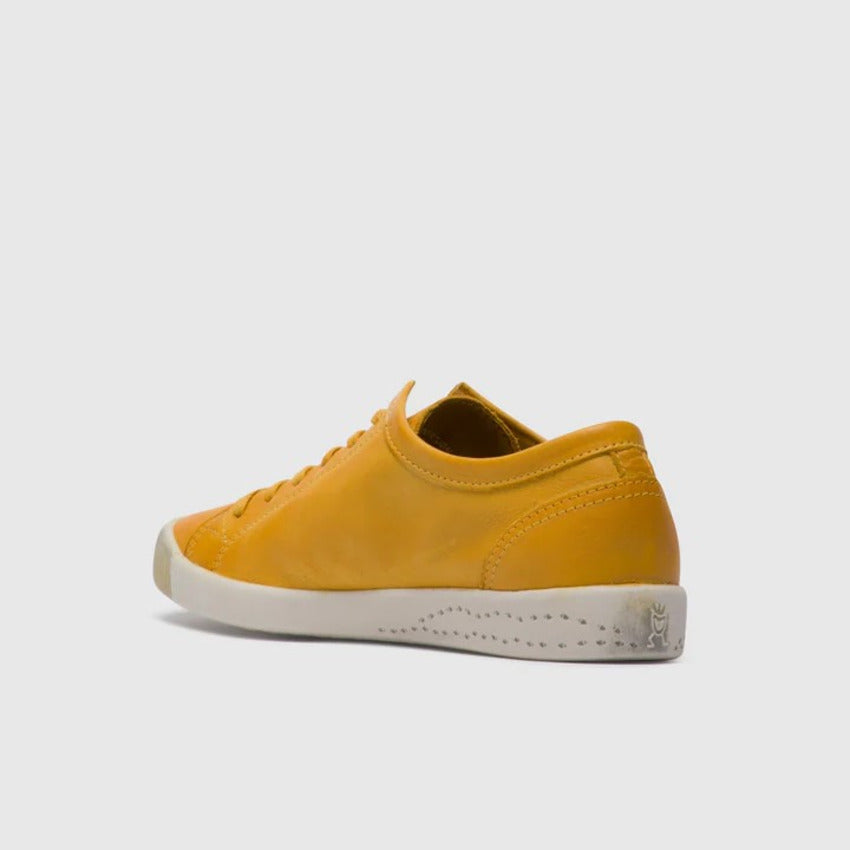 Softinos ISLA washed leather in Yellow