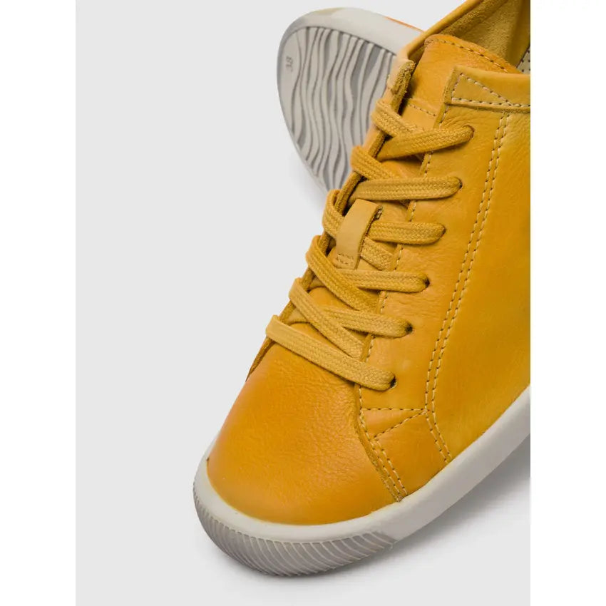 Softinos ISLA washed leather in Yellow