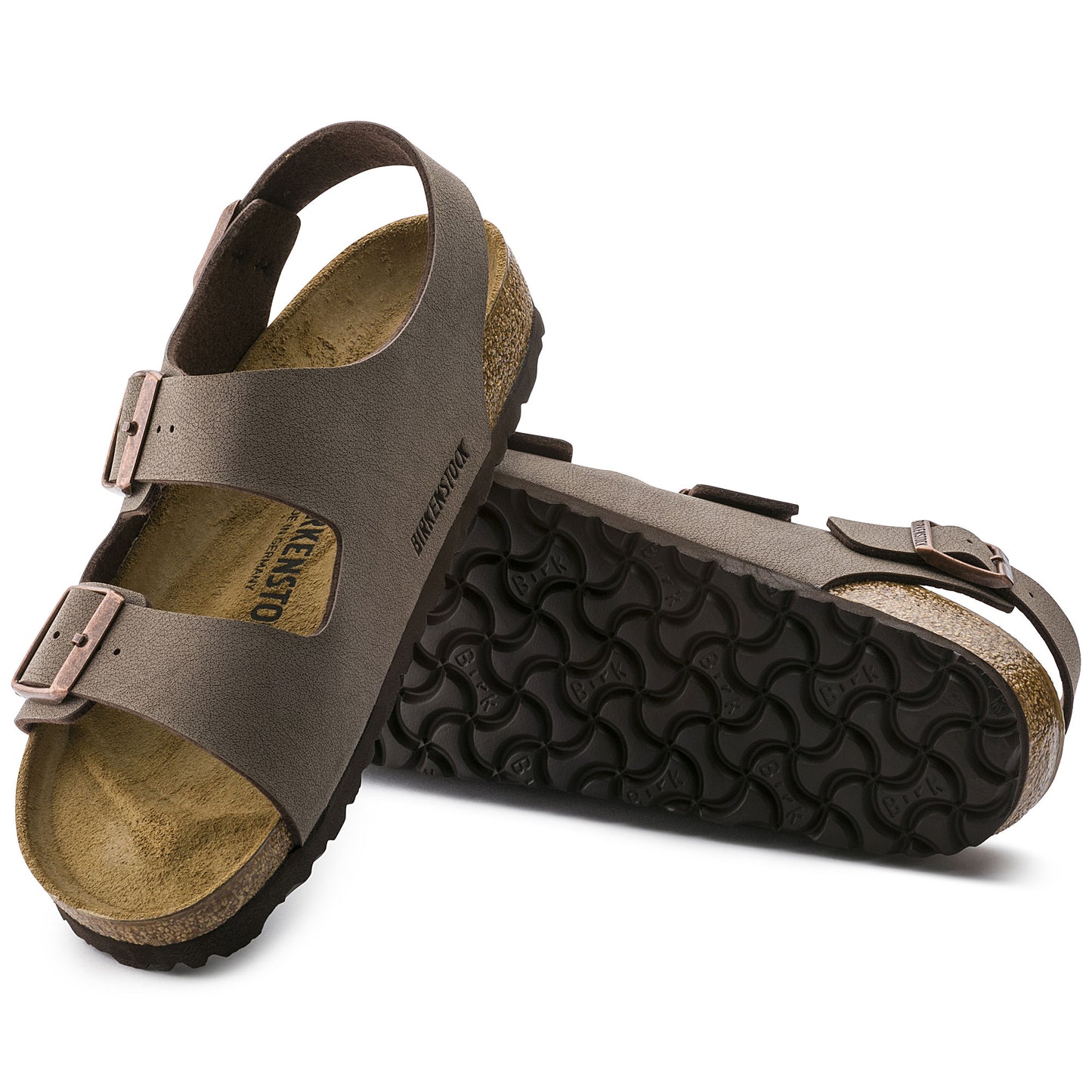 Birkenstock Milano Birko-Flor Nubuck Mocha