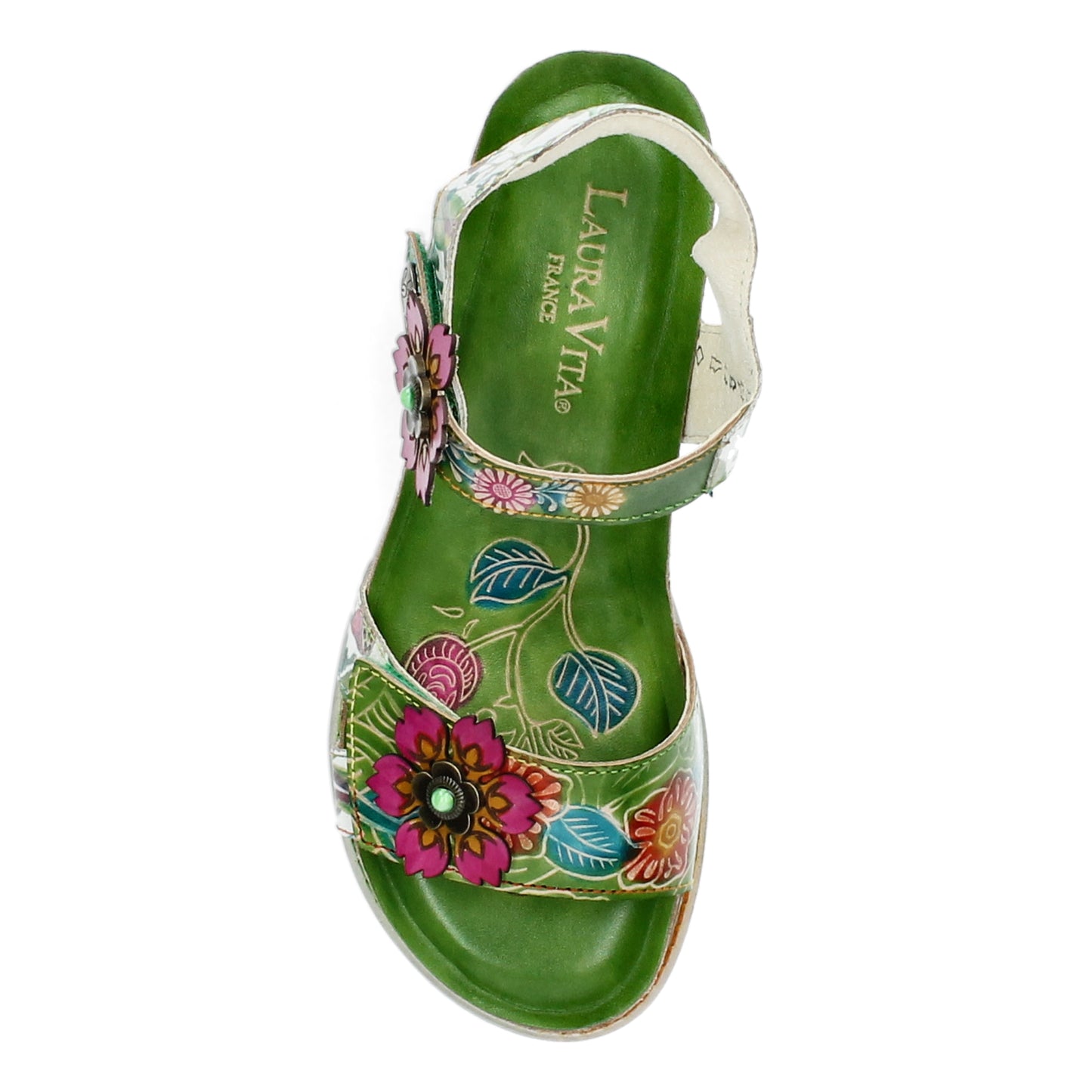 Laura Vita Bonito 13 Green Sandal