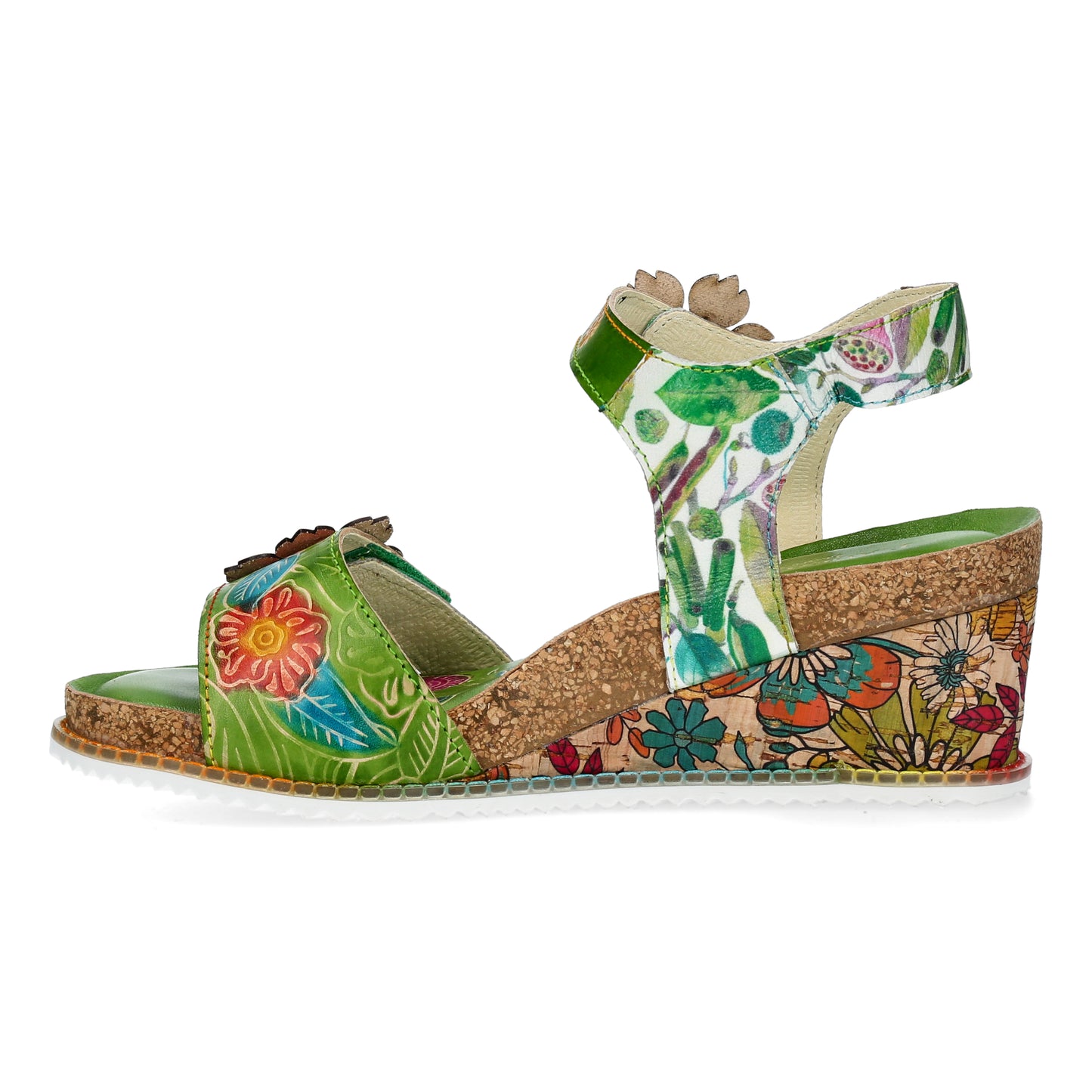 Laura Vita Bonito 13 Green Sandal