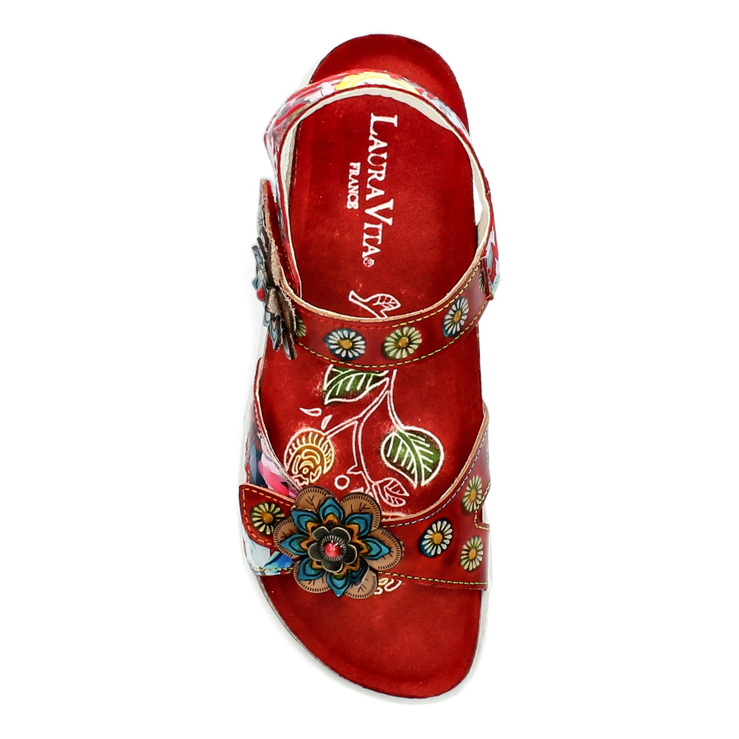 Laura Vita Brcyano 12 Red Sandal