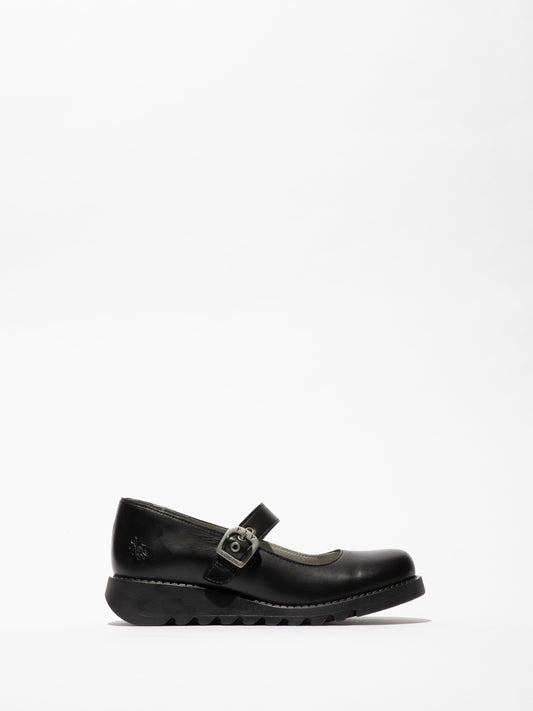 Fly Samp Black buckle shoe