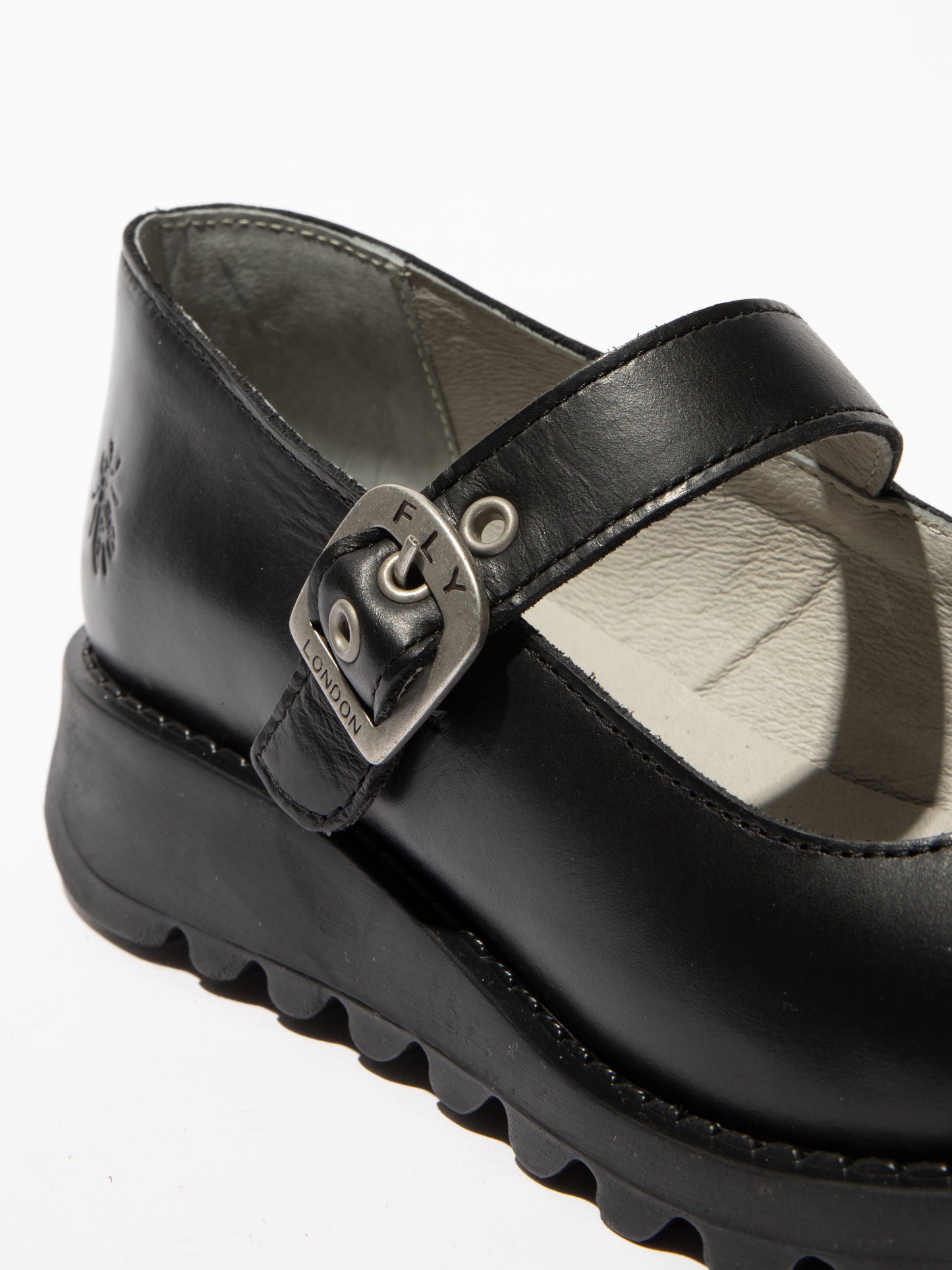 Fly Samp Black buckle shoe