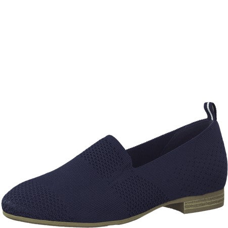 Jana Navy Slip On Shoe