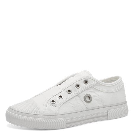 S. Oliver White Slip On Trainer Shoe