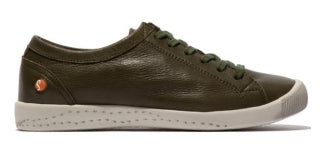 Softinos ISLA washed leather in Army green