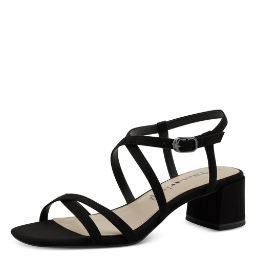 Tamaris 28204 black strap sandal