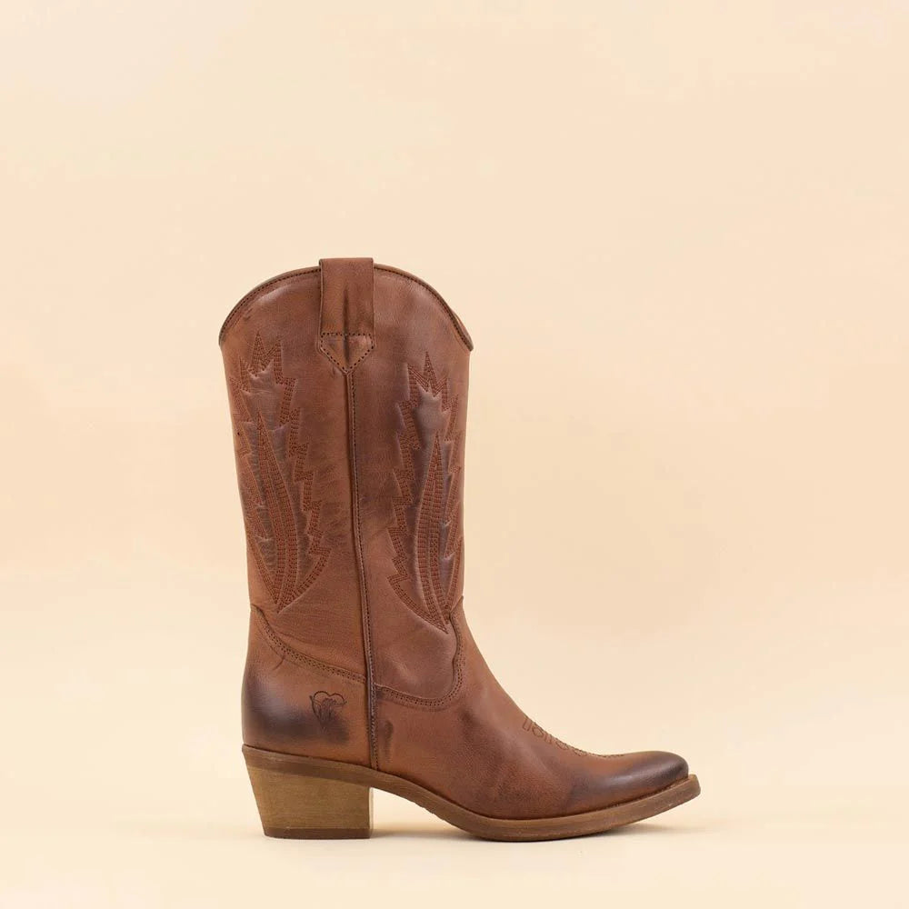 La Pintura cowboy boot Brown