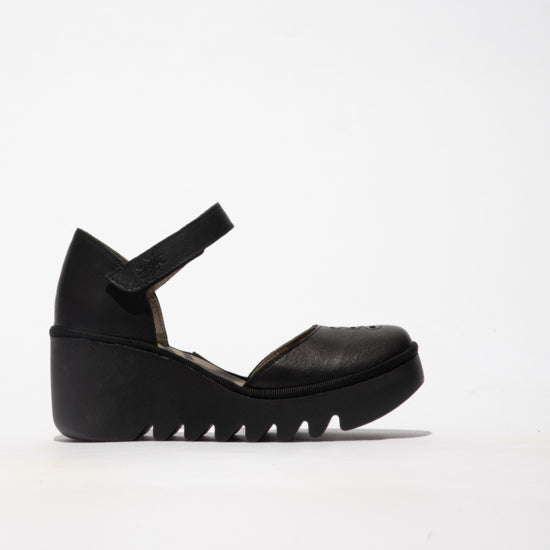 Fly London Biso Sandal Ceralin Black - Imeldas Shoes Norwich