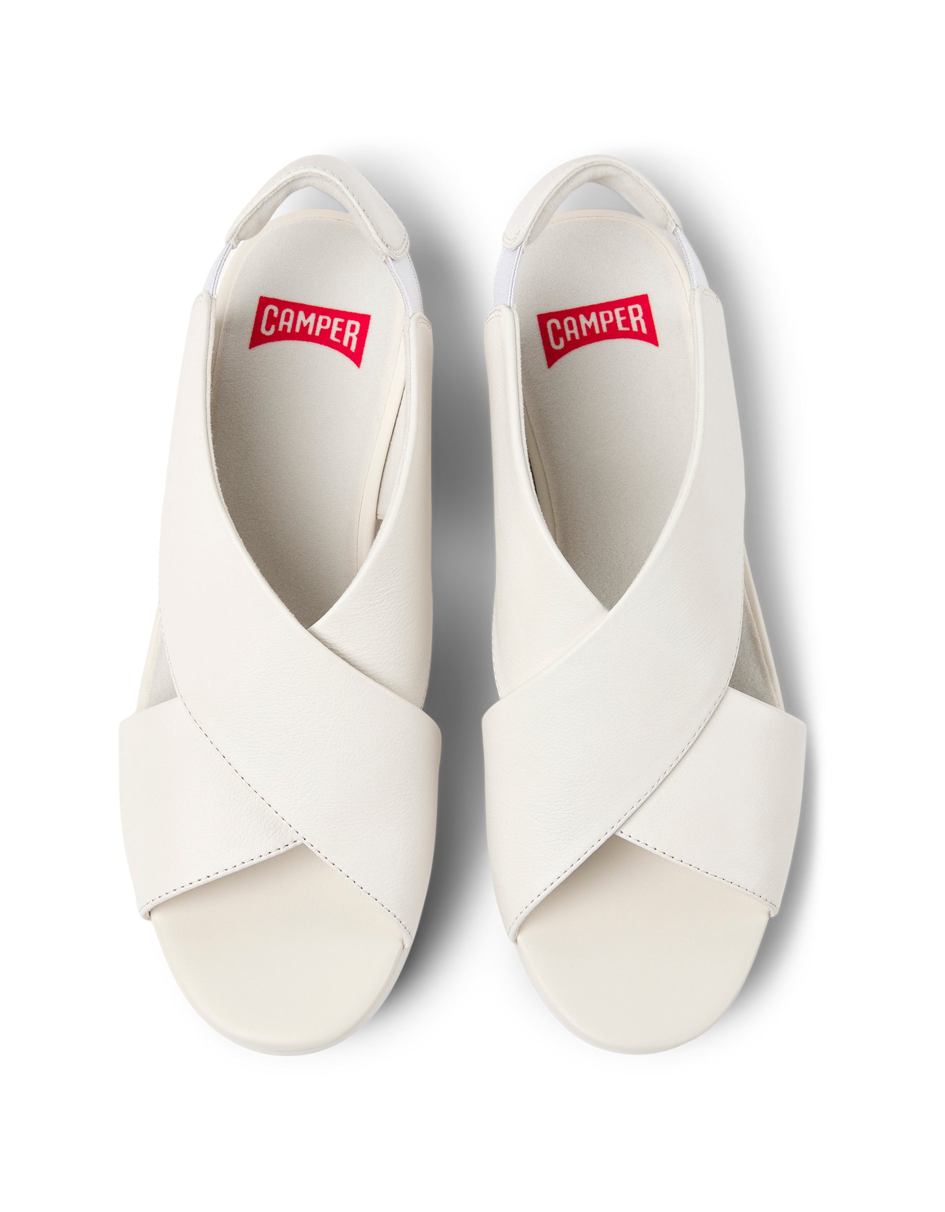 Camper k200066-052 Balloon white strap sandals - Imeldas Shoes Norwich